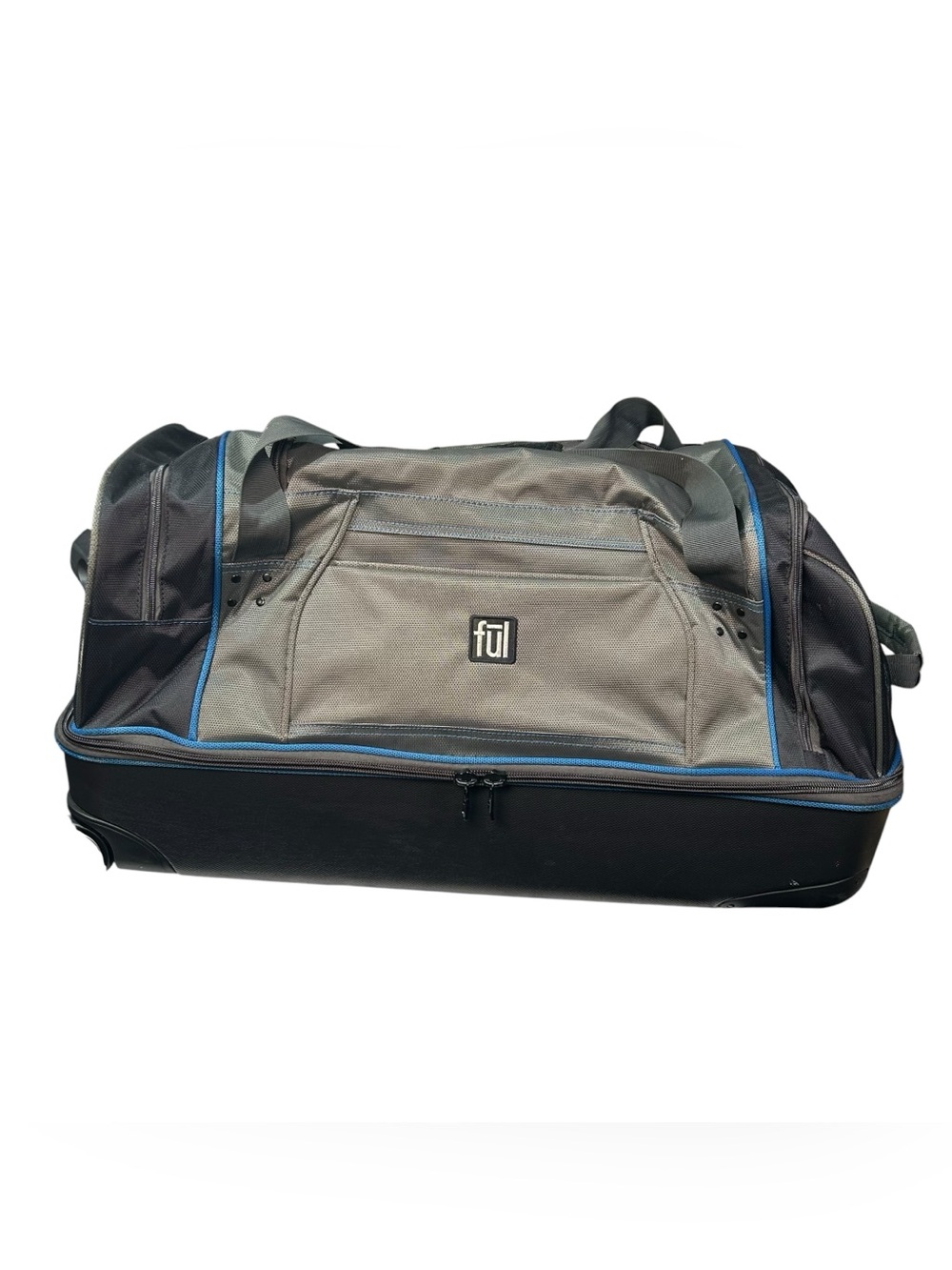 FUL Split Level 30" Rolling Duffle Bag Workhorse Luggage Wheel Extendable Handle